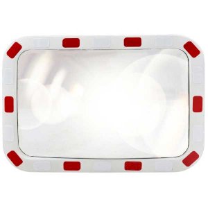 Polycarbonate Convex Traffic Mirror With Rectangular face