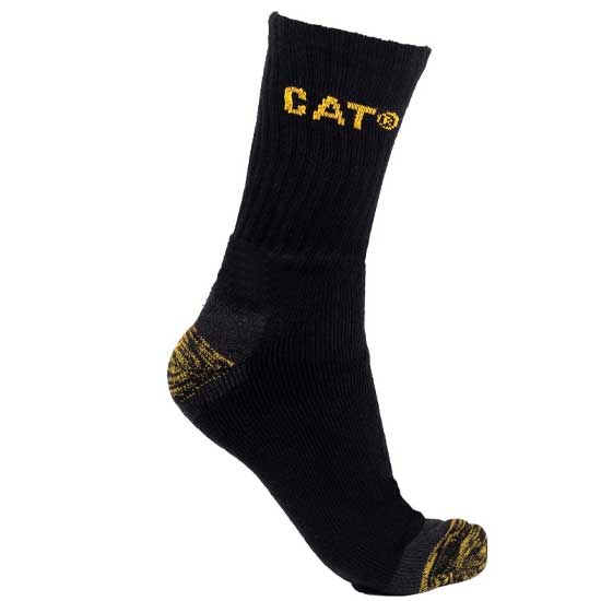 Black Work Sock Cushioned Comfort 3 Pair Pack