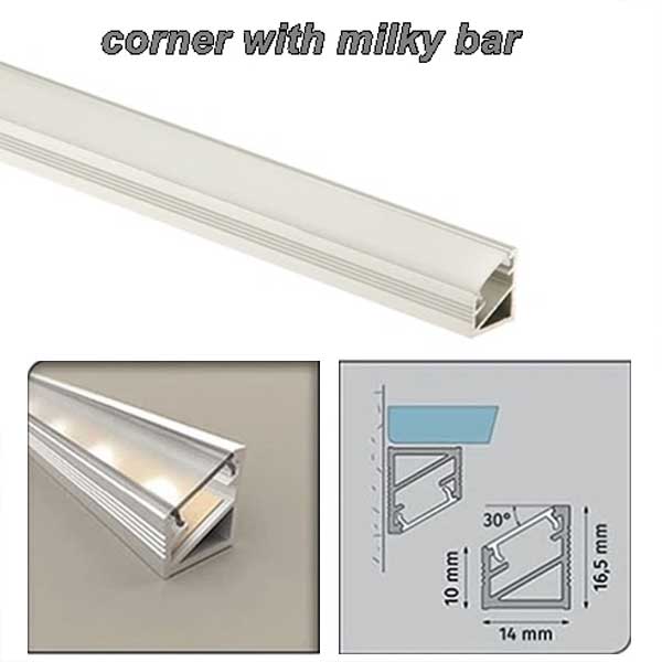 PVC Aluminium Channel for Edge Trim & LED Strip Profile