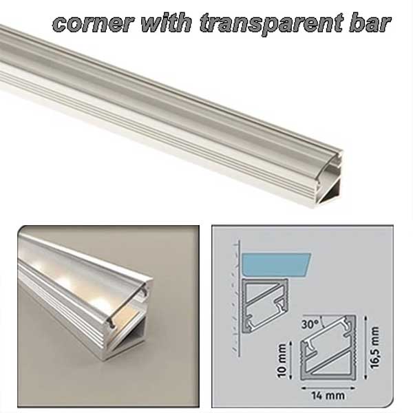 PVC Aluminium Channel for Edge Trim & LED Strip Profile
