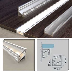 PVC Aluminium Channel for Edge Trim & LED Strip Profile