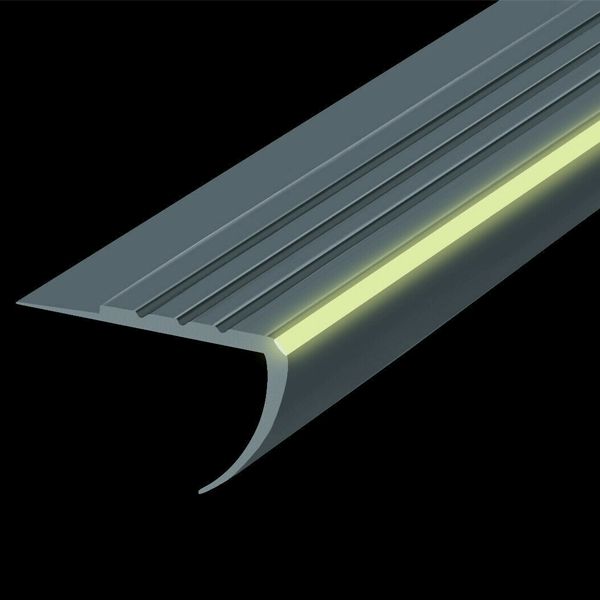 PVC Bullnose Stair Nosing 40mm x 40mm Anti Slip Rubber Angle Step Edge