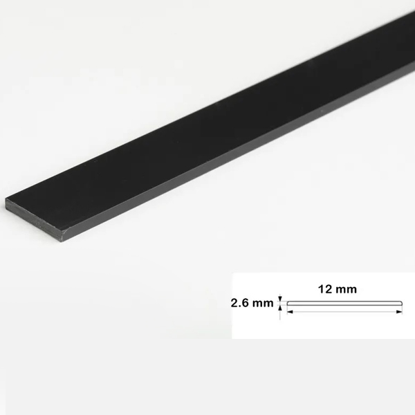 PVC Durable 2.5 Metre Long Flat Bar Trim Architrave Cover