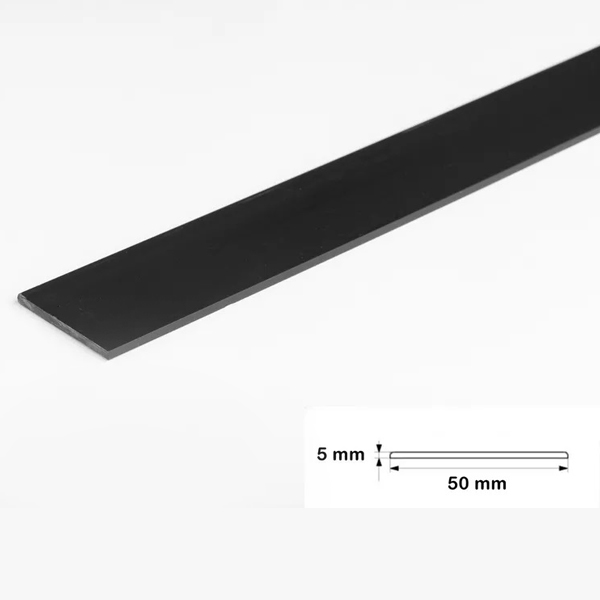 PVC Durable 2.5 Metre Long Flat Bar Trim Architrave Cover