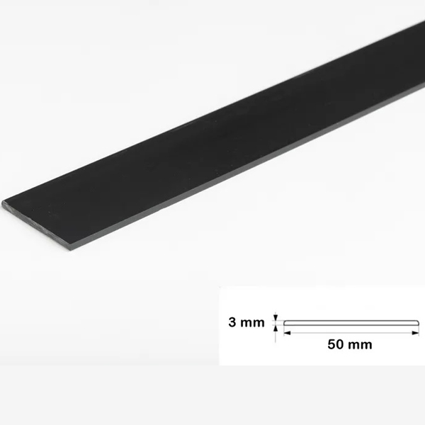 PVC Durable 2.5 Metre Long Flat Bar Trim Architrave Cover