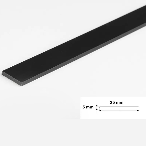 PVC Durable 2.5 Metre Long Flat Bar Trim Architrave Cover