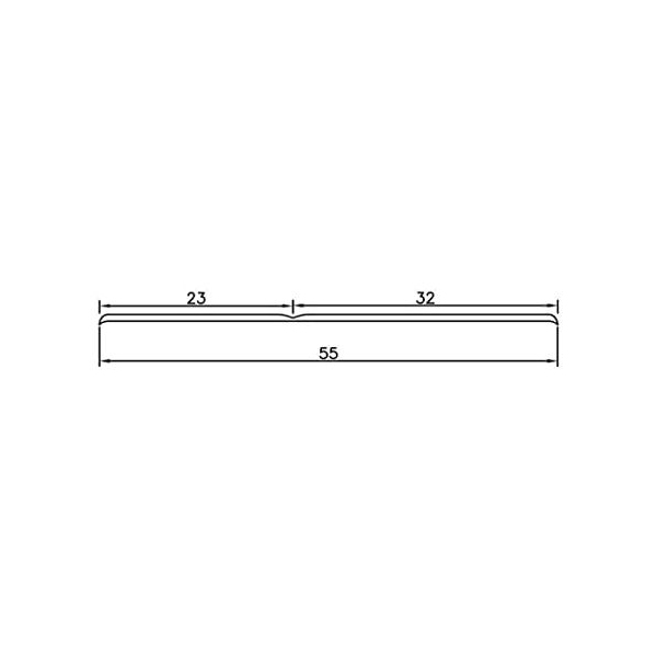 PVC Flexible Skirting Board Strip 5m Long Self Adhesive