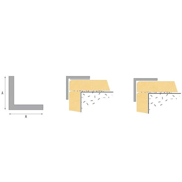 PVC Unequal Wood Effect Plastic Corner 90 Degree Angle Trim - 2.5m Long