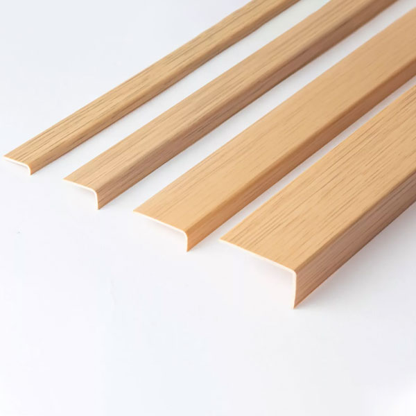PVC Unequal Wood Effect Plastic Corner 90 Degree Angle Trim - 2.5m Long