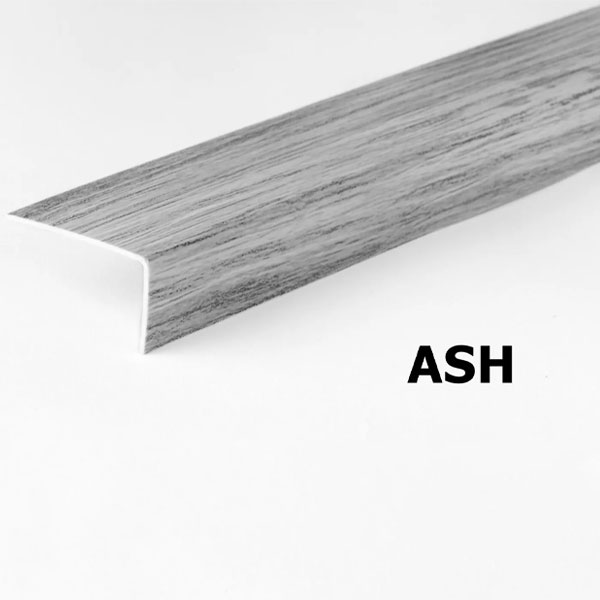 PVC Unequal Wood Effect Plastic Corner 90 Degree Angle Trim - 2.5m Long