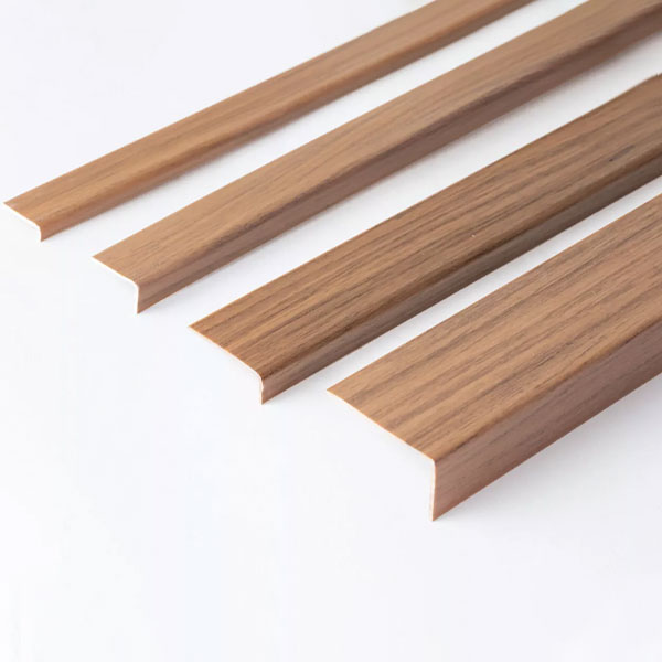 PVC Unequal Wood Effect Plastic Corner 90 Degree Angle Trim - 2.5m Long