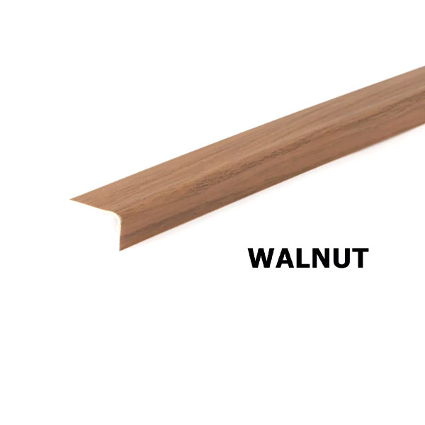 PVC Unequal Wood Effect Plastic Corner 90 Degree Angle Trim - 2.5m Long