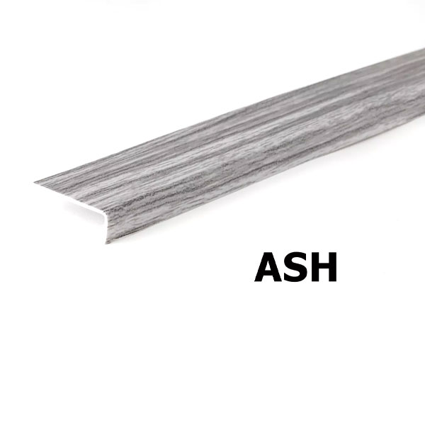 PVC Unequal Wood Effect Plastic Corner 90 Degree Angle Trim - 2.5m Long