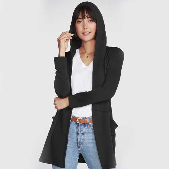 Ladies Luxuriously Soft Restful Hoodigan Cardigan