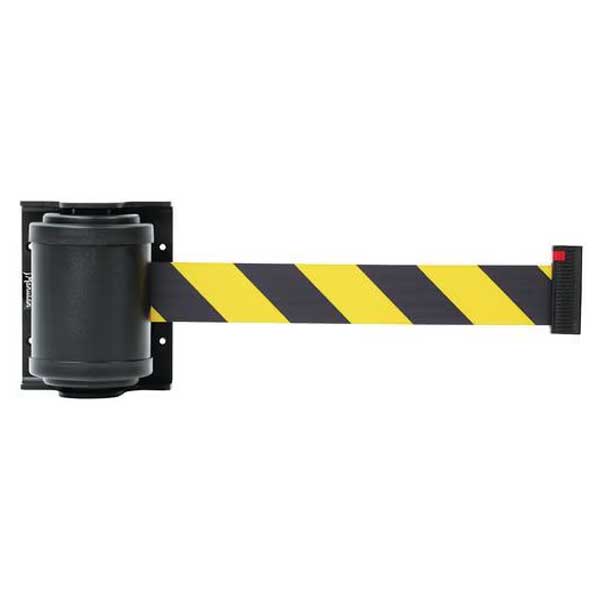 Retractable Black & Yellow Wall Barrier Tape