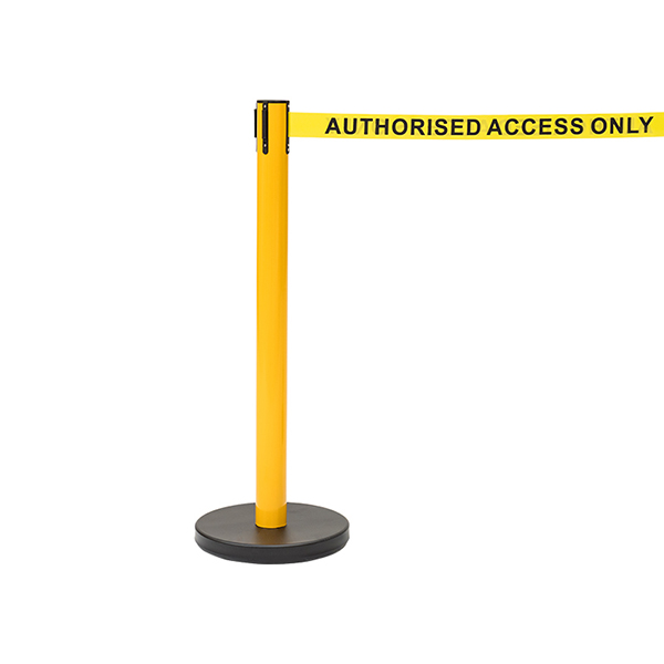 Authorized Access Only - Caution Queue Yellow Tape Barrier
