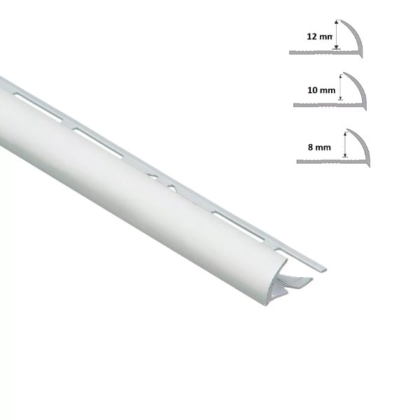 Round Edge Aluminium Tile Trim – Durable Flooring Strip