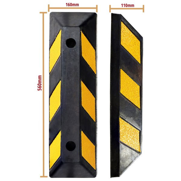 Rubber Wheel Stop for Internal and External Uses