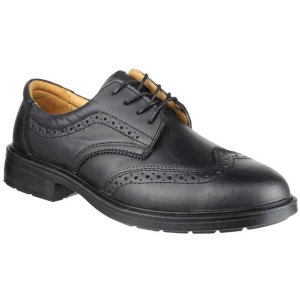 S1P SRC FS44 Men's Black Brogue Safety Shoe 