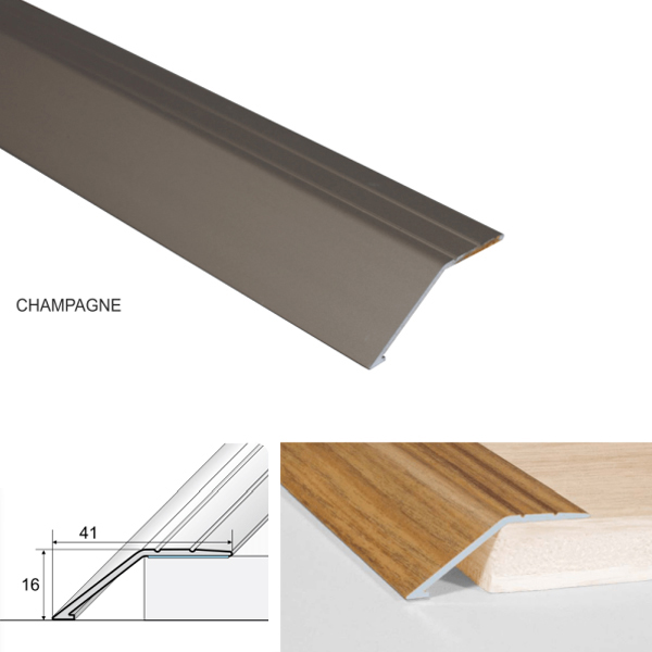 Screw Fix Anodised Aluminium Door Threshold Ramp Profile