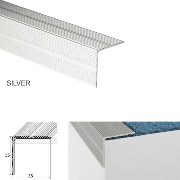 Self Adhesive Aluminium Stair Nosing for Edge Protection