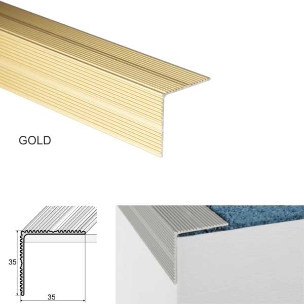 Self Adhesive Aluminium Stair Nosing for Edge Protection