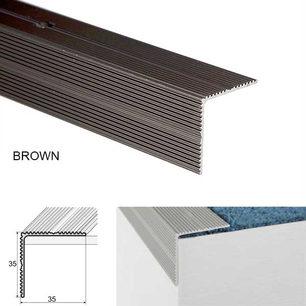 Self Adhesive Aluminium Stair Nosing for Edge Protection