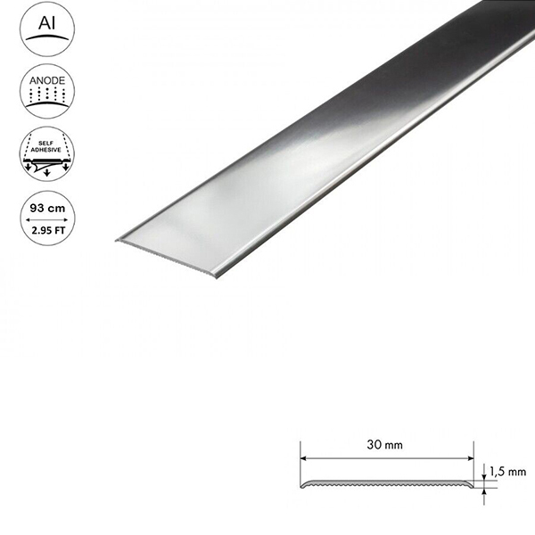 Self Adhesive Anodised Aluminium Door Threshold Floor Bar Edge Trim