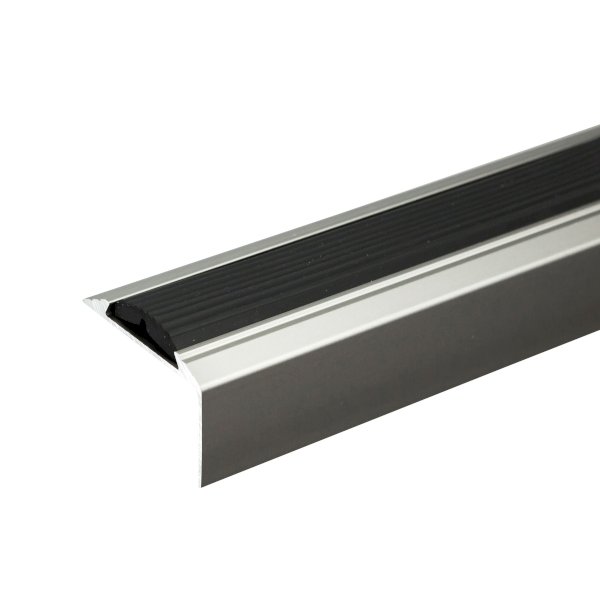 Self Adhesive Anti-Slip Aluminium Stair Nosing Edge Trim With Rubber Insert