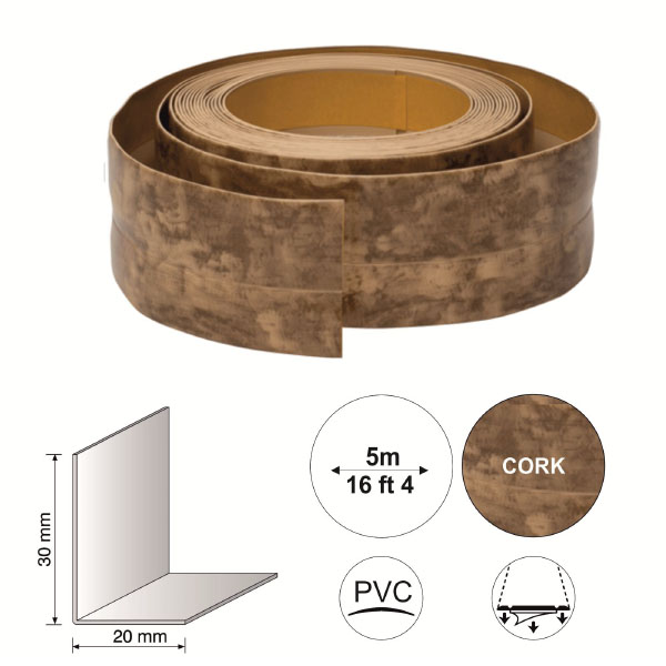 Self Adhesive Flexible PVC Skirting Board 5m Long