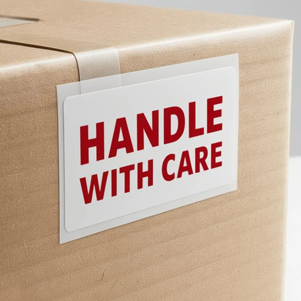 Self Adhesive Label “Handle With Care”
