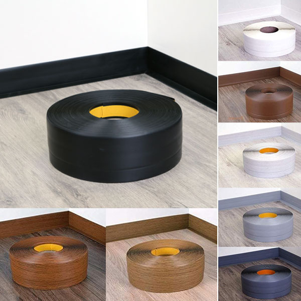 Skirting Boards / PVC Flexible Skirting Board Self Adhesive For All