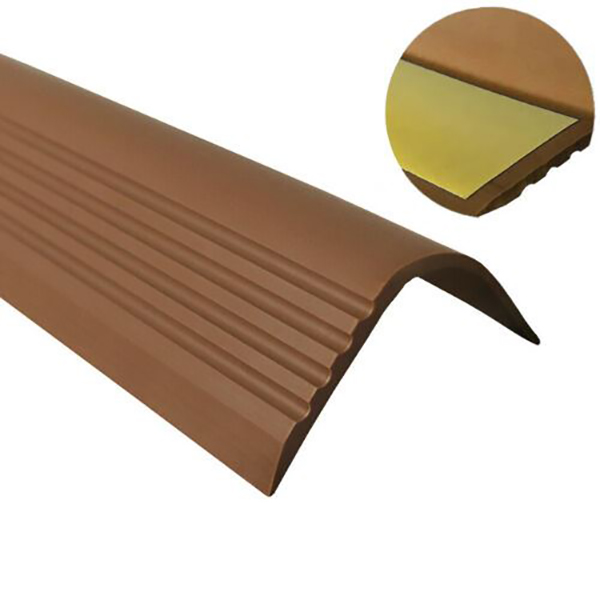 Self Adhesive Stair Nosing 50mm x 42mm Bullnose Stair Nosing Rubber Angle Step Edge