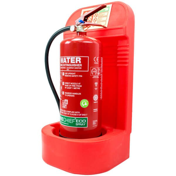 Single Red Plastic Extinguisher Stand