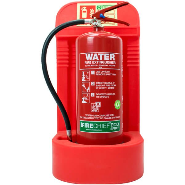 Single Red Plastic Extinguisher Stand