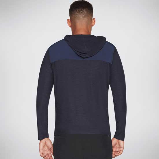 Lightweight Skech-Knits Zip Hoodie with Hand Pockets