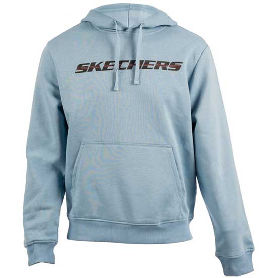 Skechers Soft Motion Hoodie in Faded Denim with Kangaroo Pocket