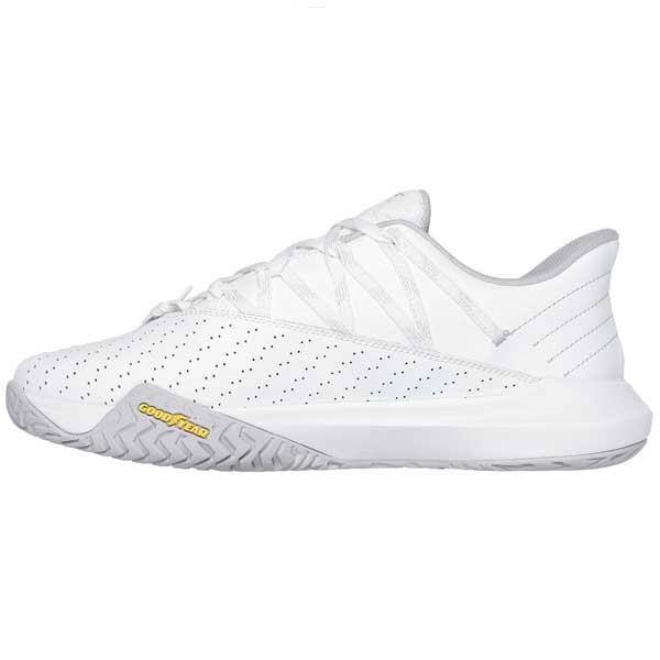 Skechers Mesh and Leather Lace-Up Trainers