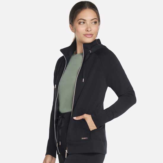 Skechluxe Elevate Hooded Jacket with Zip Front