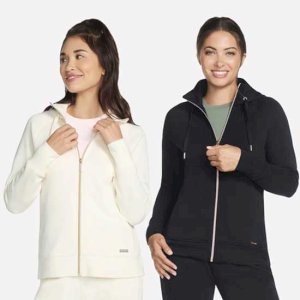 Skechluxe Elevate Hooded Jacket with Zip Front