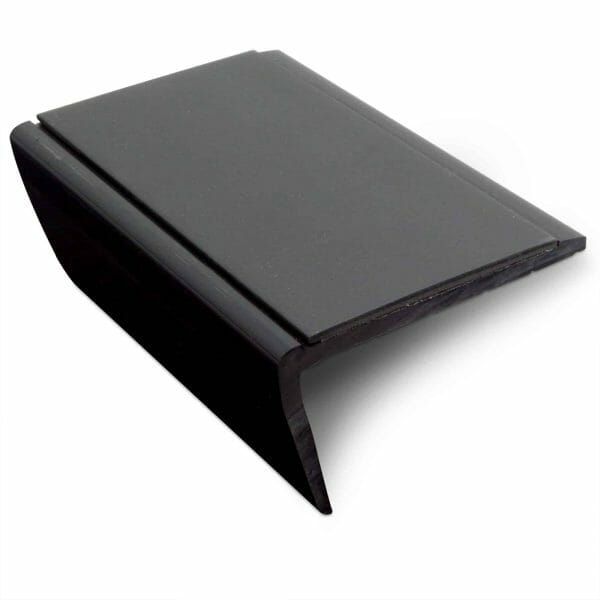 Commercial Stair Nosing 56 x 32.5mm With Non Slip PVC Insert Slimline Hard Nose