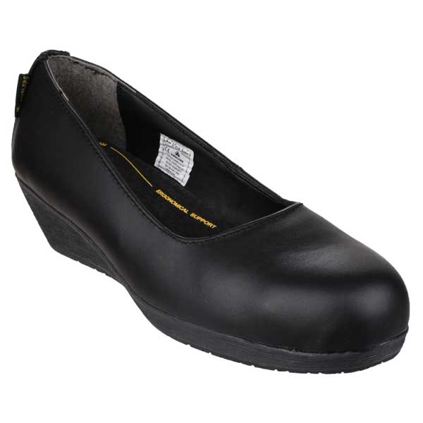 Slip Resistant FS107 SB Safety Heeled Ladies Shoe