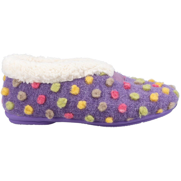 Snowberry Multi-Coloured Polka Dot Slipper