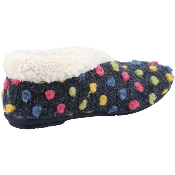 Snowberry Multi-Coloured Polka Dot Slipper