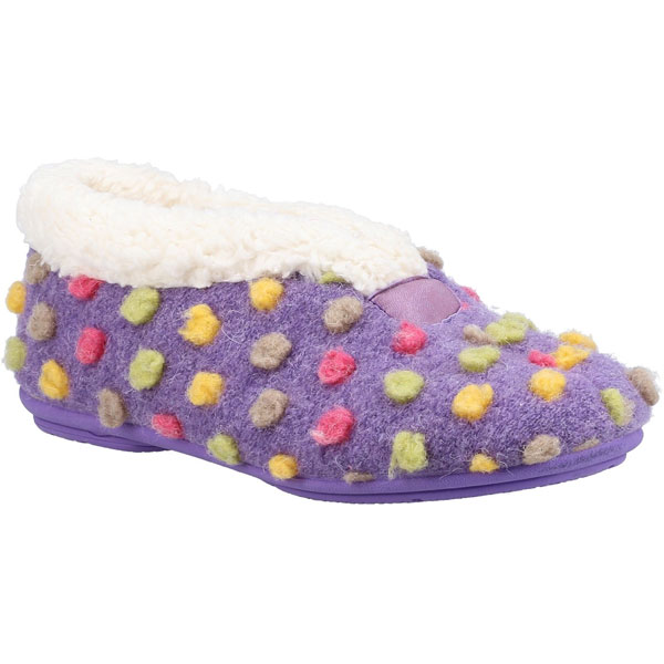 Snowberry Multi-Coloured Polka Dot Slipper