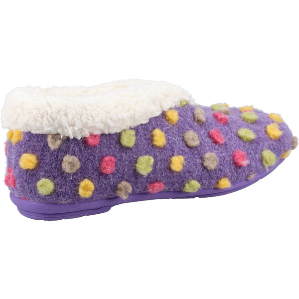 Snowberry Multi-Coloured Polka Dot Slipper