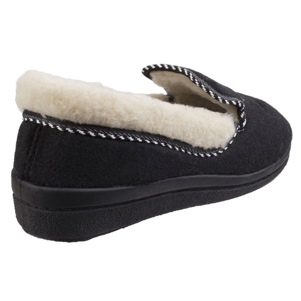 Snowflake Ladies Wool Felt Slippers