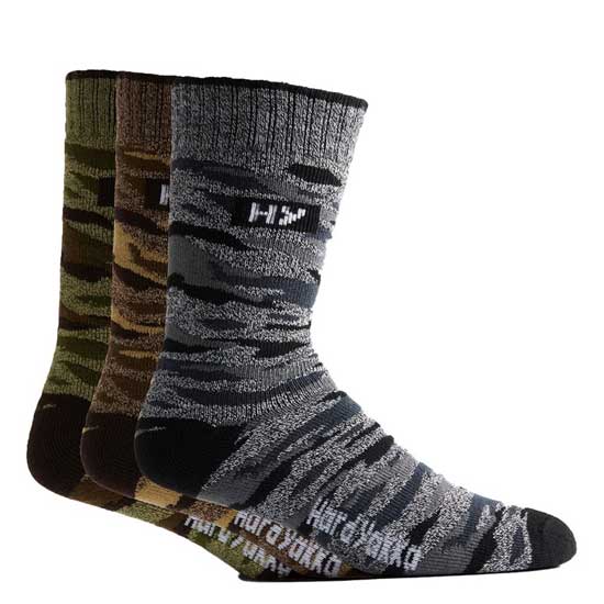 Eco Camo Socks with Green Beanie