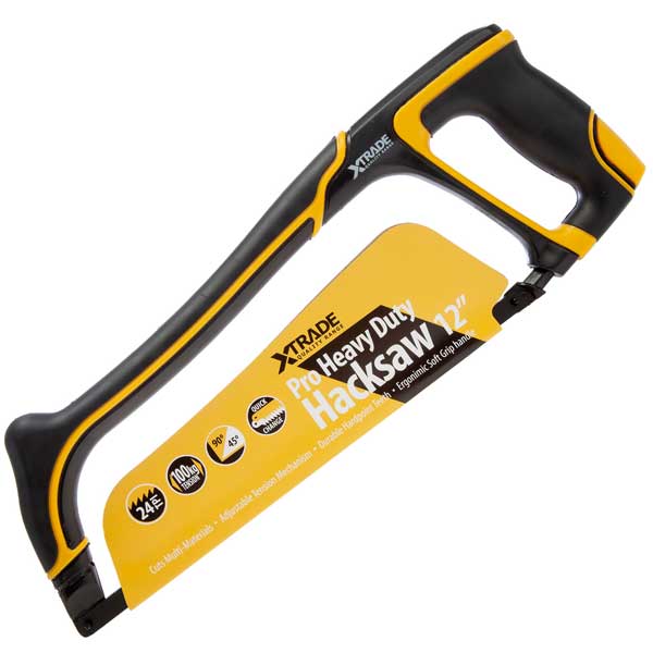 Solid Frame with Soft Grip Handle Pro Heavy Duty Hacksaw - 300mm