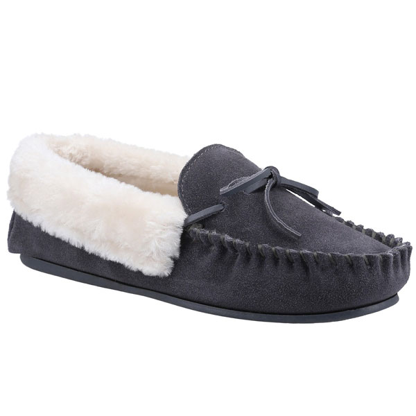 Sopworth Suede Moccasin Slipper for Women